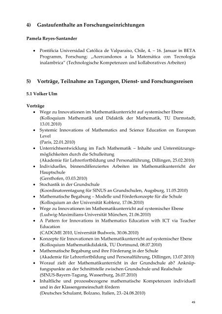 Institut für Mathematik der Universität Augsburg - am Institut für ...