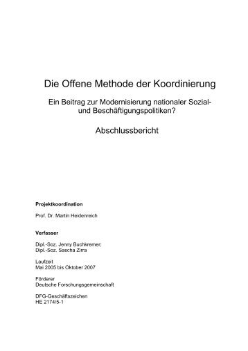 Die Offene Methode der Koordinierung