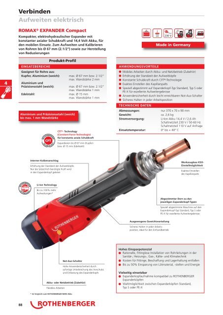 RODIA® Diamant- Kernbohren & Schneiden - Rothenberger