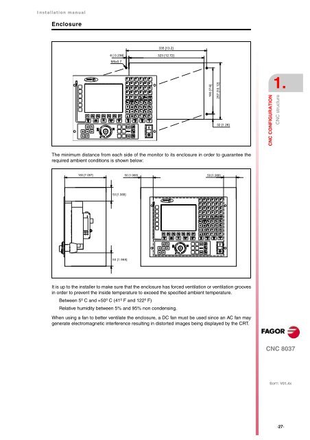 CNC 8037 - Installation manual - Fagor Automation