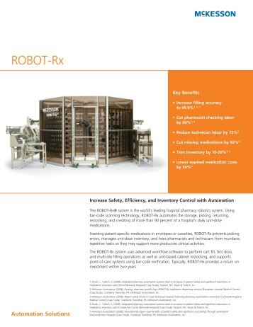 ROBOT-Rx Overview Brochure - McKesson