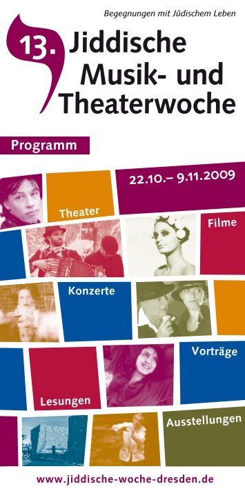 Jiddische Musik- und - 15. Jiddische Musik- und Theaterwoche