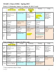 DMD Schedule
