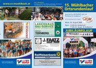 15. Mühlbacher Ortsrundenlauf - Sportverein Mühlbach