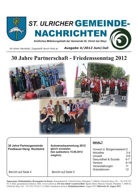 Gemeindezeitung 4/2012 (12,83 MB) - .PDF - St. Ulrich bei Steyr