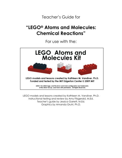 LEGO Atoms and Molecules - Mind and Hand Alliance - MIT