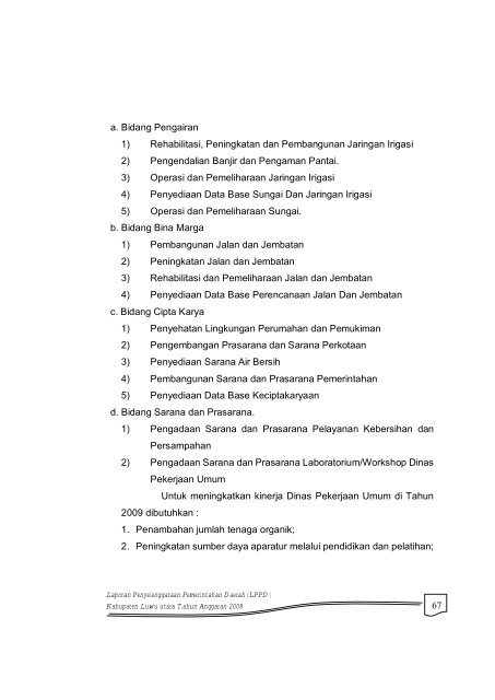 BAB III URUSAN DESENTRALISASI - Situs Resmi Kab. Luwu Utara