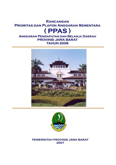 Kop Ppas 2008 Bappeda Jabar Pemerintah Provinsi Jawa Barat