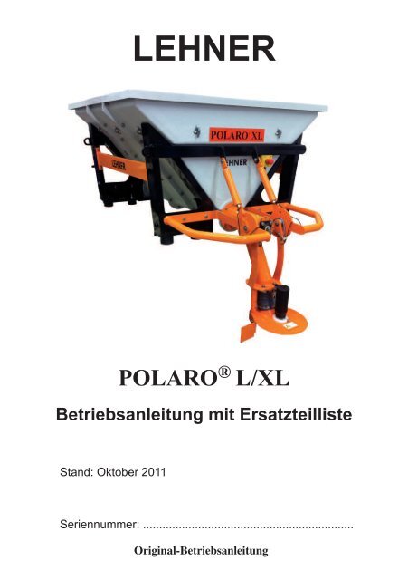 Betriebsanleitung Polaro L/XL - Remund + Berger
