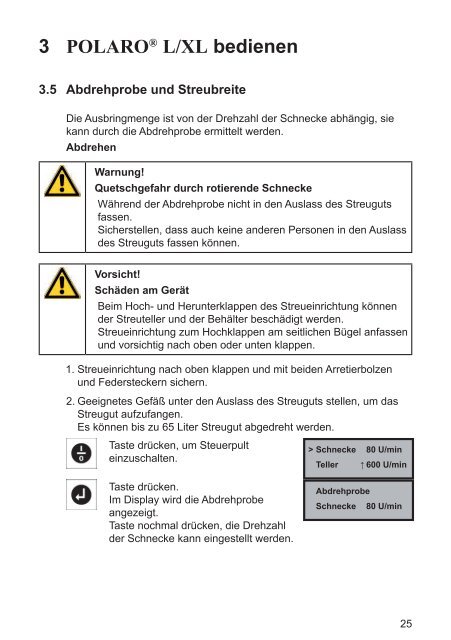 Betriebsanleitung Polaro L/XL - Remund + Berger