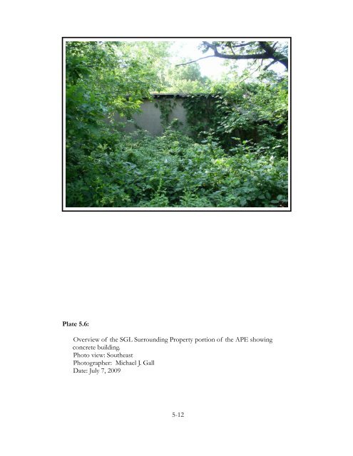 APPENDIX D Cultural Resources Survey Report - US Environmental ...