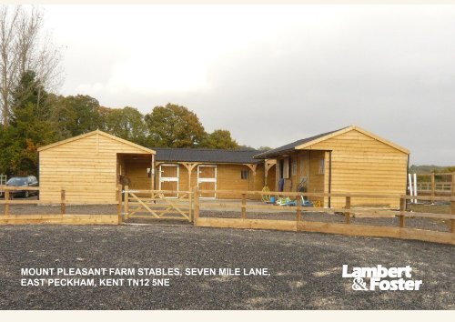 mount pleasant farm stables, seven mile lane, east peckham, kent ...