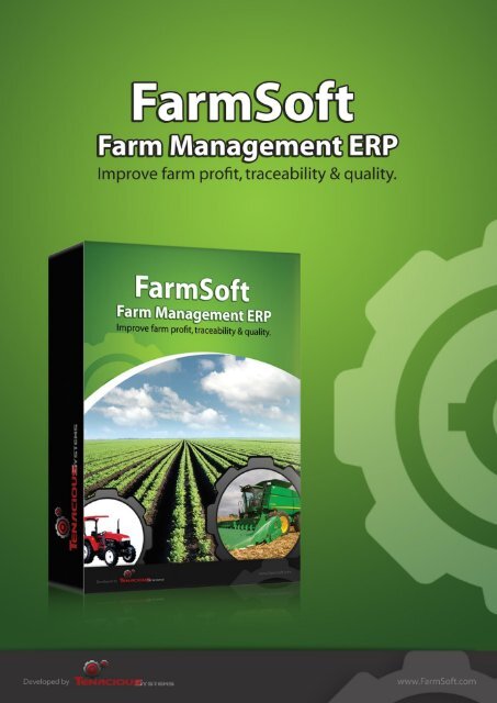 Download the FarmSoft Farm ERP Brochure - Farm Software