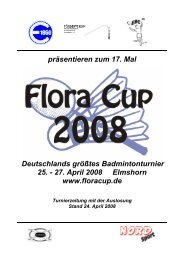präsentieren zum 17. Mal Deutschlands größtes ... - Flora Cup