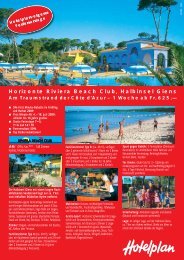 Horizonte Riviera Beach Club, Halbinsel Giens - GAST AG Utzenstorf