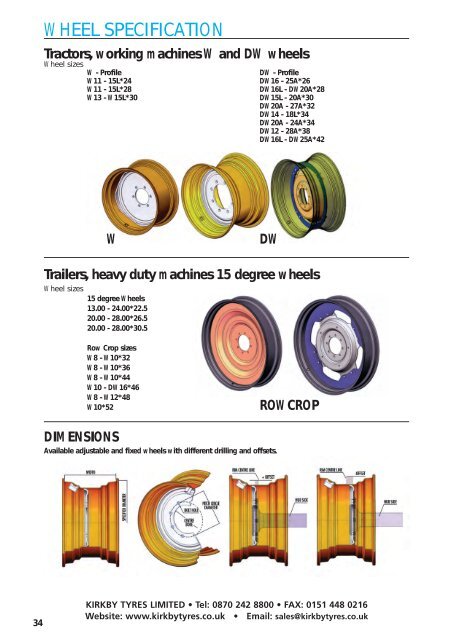 ROWCROP PAGES 02/07 - Kirkby Tyres