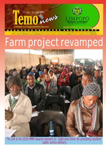 Farm project revamped - Limpopo Department of Agriculture