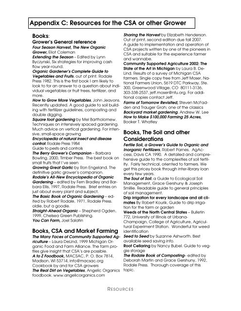 Appendix C Resources FINAL - CSAFarms.org