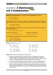 ALGEBRA: 3 Gleichungen mit 3 Unbekannten - Learnable