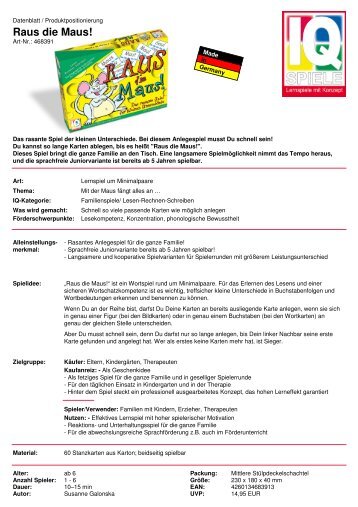 Raus die Maus! - SpielundLern.de