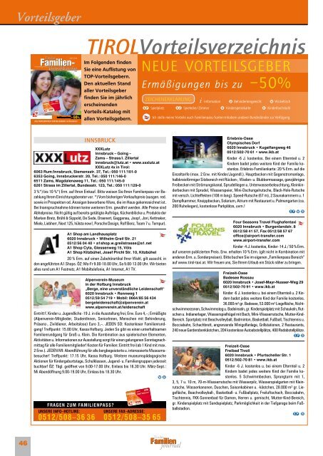 Journal 2/12 - Tirol - Familienpass