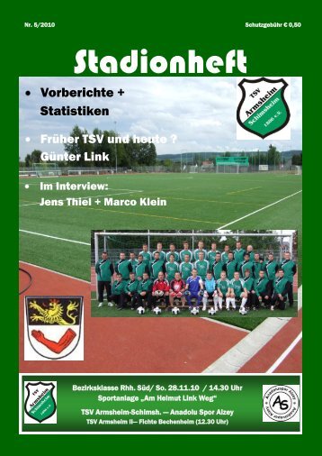 Ausgabe 5 / 2010 - TSV Armsheim-Schimsheim