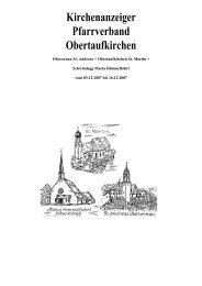 Kirchenanzeiger Pfarrverband Obertaufkirchen