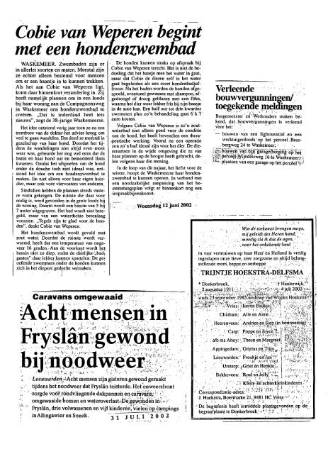 9 Waskemeer 2001 - 2004 - Gemeente Ooststellingwerf