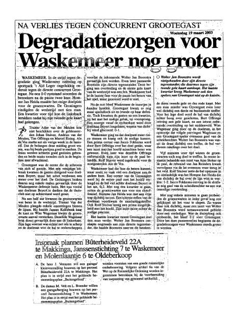 9 Waskemeer 2001 - 2004 - Gemeente Ooststellingwerf