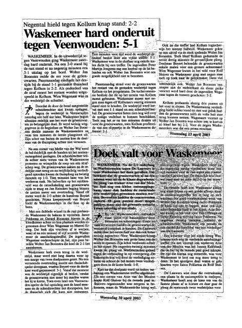 9 Waskemeer 2001 - 2004 - Gemeente Ooststellingwerf