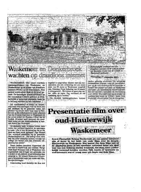 9 Waskemeer 2001 - 2004 - Gemeente Ooststellingwerf