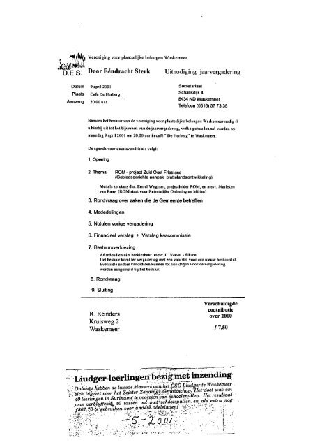 9 Waskemeer 2001 - 2004 - Gemeente Ooststellingwerf