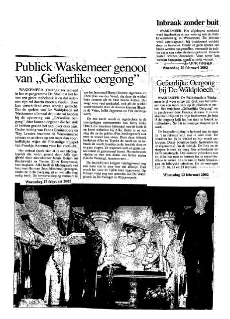 9 Waskemeer 2001 - 2004 - Gemeente Ooststellingwerf