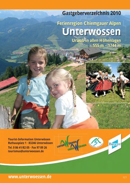 Urlaub in allen Höhenlagen - Unterwössen