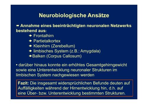 Ursachen von Autismus Spektrum Störungen und ...