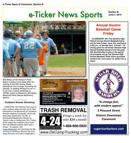 June 4, 2012, Section B - e-Ticker News of Claremont, NH