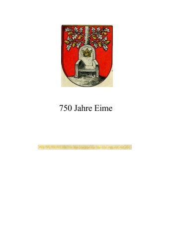 750 Jahre Eime - bei Friedrich Vennekohl