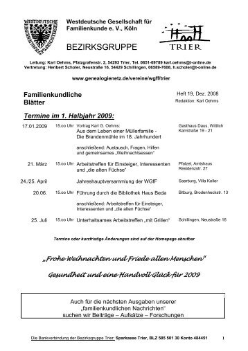 BEZIRKSGRUPPE - Trier - WGfF