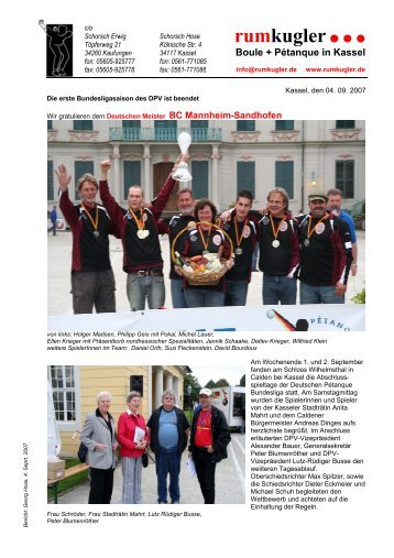 bericht mit fotos im pdf-format - heidelberger boule - spieler ev