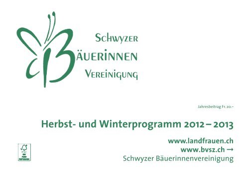 Das aktuelle Herbst- und Winterprogramm finden sie