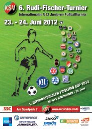 KSV - Turnierheft -RFT & FID 2012 - Karlsruher SV