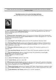 Nachfahren-Liste von Louise Charlotte Hoffmann