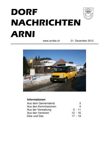 31. Dezember 2012 - Arni