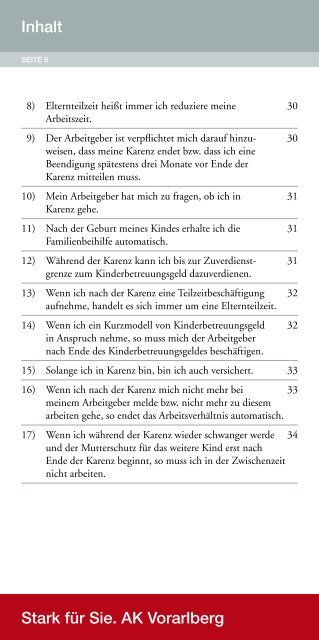 Beruf und Familie (pdf 534,5 kb) - AK - Vorarlberg