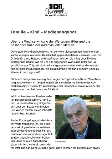 Familie - Kind - Medienangebot - Sichtwechsel eV - für gewaltfreie ...