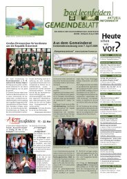 Gemeindeblatt vom 20.04.2005 - Bad Leonfelden