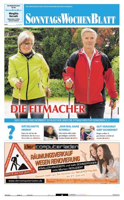 räumungsverkauf wegen renovierung - beim SonntagsWochenBlatt