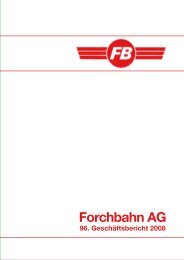 Jahresbericht - Forchbahn
