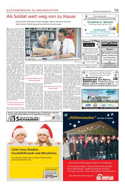 frohe Weihnachten - Gmünder Tagespost