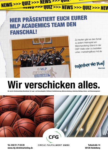 The Game Magazin 09, (27.01.2013) - USC Heidelberg